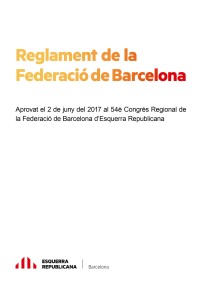 Reglament de la Federació de Barcelona