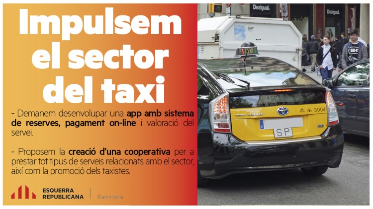 taxi, taxi erc, taxi ajuntament barcelona