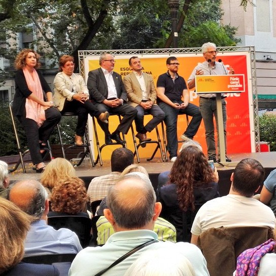 Intervenció de Santi Vidal a l'acte de campanya del Clot