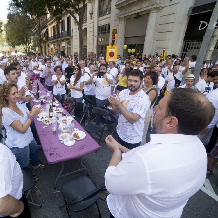 Dinar previ a la manifestació de la Diada de Catalunya