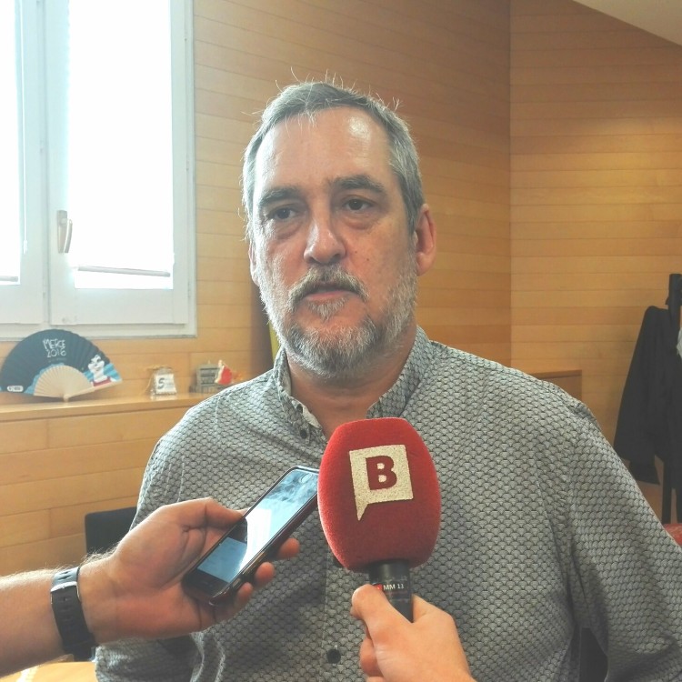Jordi Coronas valorant la manifestació de l'11-S
