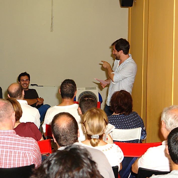 Toni Comín al casal d'ERC-Sant Andreu