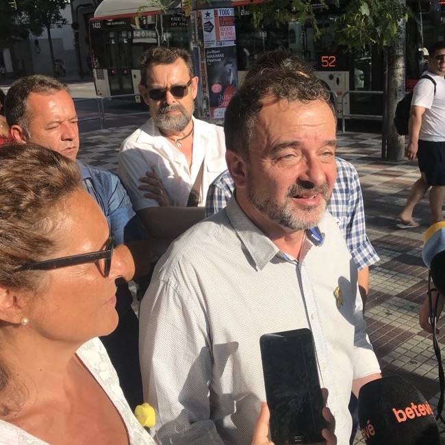 Alfred Bosch, Montse Benedí i Gerard Gómez del Moral a les Festes de Sants