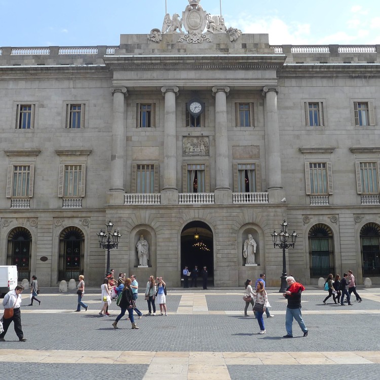 ajuntament barcelona, ajuntament façana